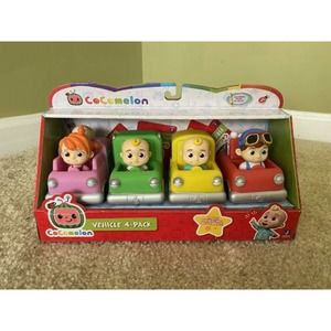 Cocomelon Cars JJ School Bus TomTom YoYo Ice Cream Fire Truck Set Lot 4 NEW